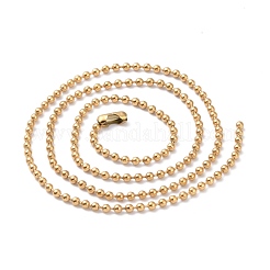 Ожерелья из шариковой цепи из нержавеющей стали 304&nbsp;NJEW-I245-04A-G