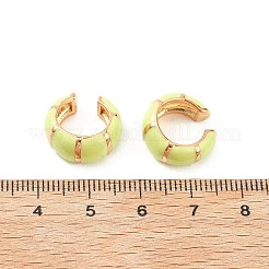 Серьги-каффы в форме буквы С из латуни&nbsp;EJEW-D321-04G