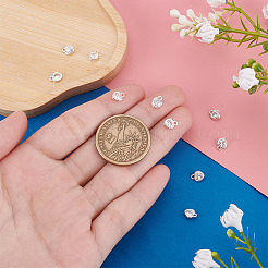 10 шт. 925 подвески в форме сердца из стерлингового серебра с прозрачными кубическими цирконами&nbsp;STER-PH0004-40