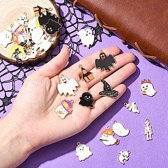 30шт 15 стиля подвески из сплава с эмалью&nbsp;ENAM-YW0006-46