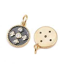 Латунь подвески циркония кубической&nbsp;KK-L251-46GB-B