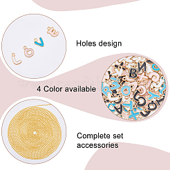 4 пакетик 4-х цветных эмалевых подвесок из сплава&nbsp;ENAM-HS0001-10