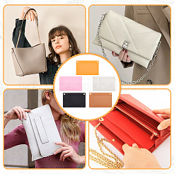 5 шт. 5-х цветные вставки-органайзеры для сумок из шерстяного фетра&nbsp;DIY-WR0007-25