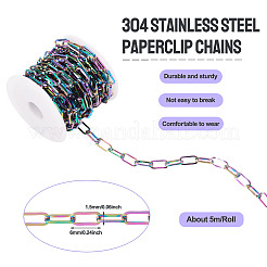 Цепи-скрепки из нержавеющей стали 304 с вакуумным покрытием PVD&nbsp;CHS-TA0001-10