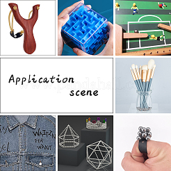 1000 шт. бусины из нержавеющей стали марки 304&nbsp;STAS-UN0029-50