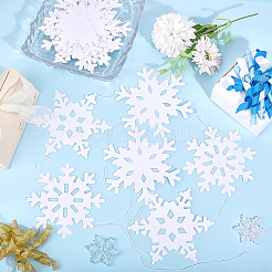 6 шт. бумажные снежинки для подвесных баннеров&nbsp;DIY-ME0001-95