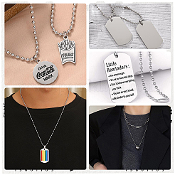 Изготовление ожерелья из шариковой цепочки из нержавеющей стали 304&nbsp;NJEW-BBC0001-10B