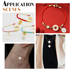 Кулоны с эмалью из латуни&nbsp;KK-GA0001-41