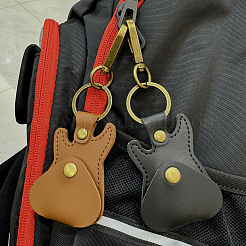 1 шт. брелок-подвеска в виде гитары из искусственной кожи&nbsp;KEYC-CL0001-36B