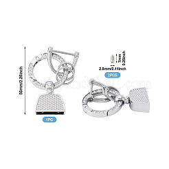 1 шт. брелки с пружинными кольцами из сплава со стразами своими руками&nbsp;FIND-TA0008-54C-P