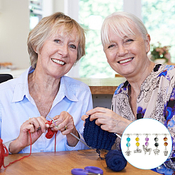 Подвески из стеклянных бусин и сплавов&nbsp;PALLOY-GO00010