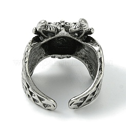 Открытые манжеты из сплава дракона&nbsp;RJEW-K275-37B-AS