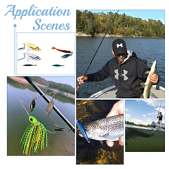 24шт железные рыболовные приманки&nbsp;AJEW-FH0002-36