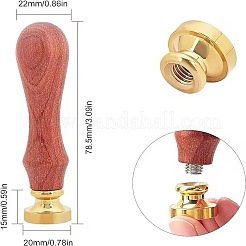 Латунь сургучная печать штамп&nbsp;AJEW-WH0337-002