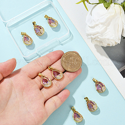 8шт стеклянные подвески&nbsp;KK-BBC0020-79