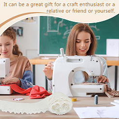 5 ярд двухслойной полиэстеровой плиссированной кружевной ленты&nbsp;OCOR-FG0002-12B