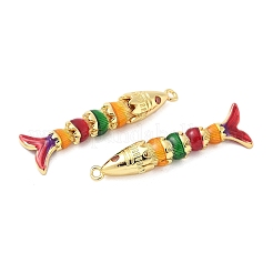 Латунные микропроволочные кубические циркониевые подвески из эмали&nbsp;KK-G539-02G-02