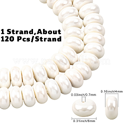 1 нить гальванизированных бусин из ракушечного жемчуга&nbsp;BSHE-PA0001-02