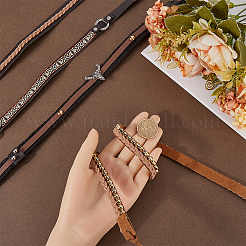 4 шт. 4 стиля этнический стиль искусственная кожа регулируемая повязка на шляпу&nbsp;AJEW-CP0007-19