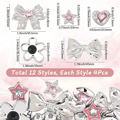 48шт 12 стиля непрозрачные кабошоны из смолы&nbsp;RESI-SP0001-35