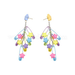 Серьги-гвоздики из сплава смолы со скрепками&nbsp;FS-WG8698E-01