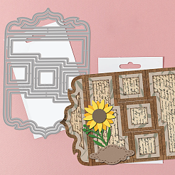 Углеродистая сталь разрезает трафареты DIY-WH0309-2039