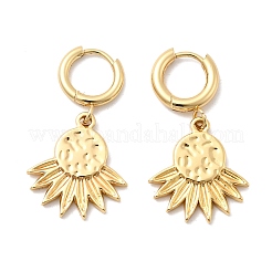 Серьги-кольца из нержавеющей стали 304&nbsp;EJEW-P329-01A-G