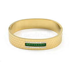 Шарнирные браслеты из нержавеющей стали 304 с паве из кубического циркония для женщин&nbsp;BJEW-D044-04G-01