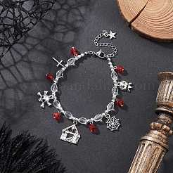 Браслеты из стеклянных бусин для женщин&nbsp;BJEW-JB12559