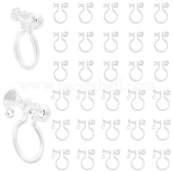 24 шт. пластиковая фурнитура для сережек-клипс&nbsp;KY-YW0002-32