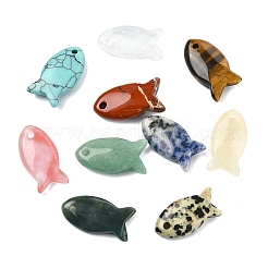 10шт 10 стиля подвески из натуральных и синтетических смешанных драгоценных камней&nbsp;G-YW0002-80