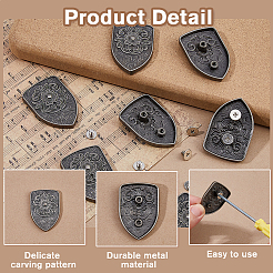 10 шт. декоративные заклепки из сплава&nbsp;BUTT-FH0001-028B