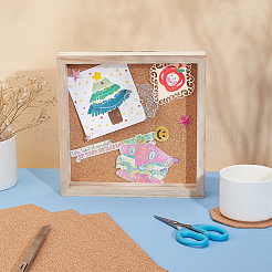 20шт квадратных пробковых листов&nbsp;DIY-BC0016-24