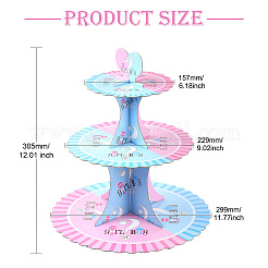 3-ярусная подставка для бумажных тортов&nbsp;AJEW-CJ0001-52