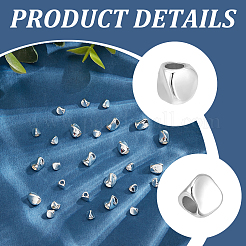 40шт 2 стиля латунная бусина&nbsp;KK-NB0003-47S