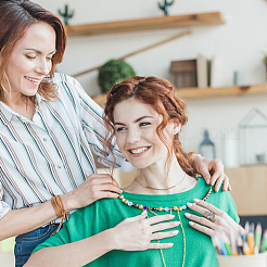 12 нить нити стеклянных бусин 6 цветов&nbsp;EGLA-GO0001-07A