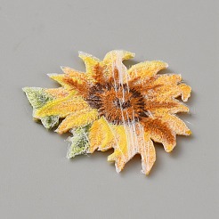 Цветок самоклеящаяся компьютерная вышивка ткань приклеиваемые/пришиваемые нашивки&nbsp;DIY-WH0723-038C-01