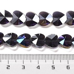 Стеклянные бусины с гальваническим покрытием &nbsp;EGLA-B004-01A-AB05