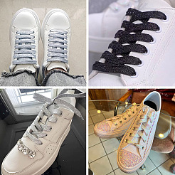 3 пара шнурков из полиэстера двух цветов&nbsp;AJEW-TA0002-36A