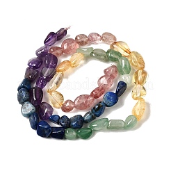 Нити бусин из натурального клубничного кварца&nbsp;G-L610-B15-01