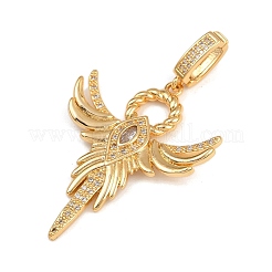 Латунные микро проложить кубического циркония подвески&nbsp;KK-F910-10G