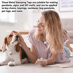 50 шт. большие алюминиевые подвески&nbsp;ALUM-OC0010-01A