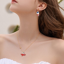 50шт 10 стиля подвески из сплава с эмалью&nbsp;ENAM-CJ0002-97