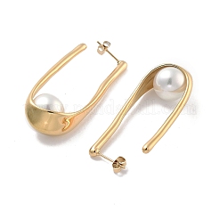 Серьги-гвоздики из нержавеющей стали 304 с ионным покрытием (IP)&nbsp;EJEW-K281-17G