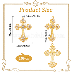 10 шт. большие готические подвески из сплава&nbsp;ALRI-SC0001-25