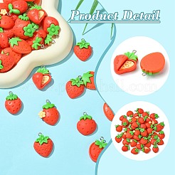 60шт 10 стиля непрозрачные подвески из смолы&nbsp;RESI-CJ0004-41