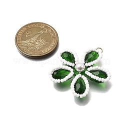 4шт 4 цвета стеклянные подвески&nbsp;PALLOY-TA00313