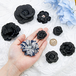 10 шт. 7 стиля джинсовый цветок для одежды аксессуары для одежды декоративные&nbsp;DIY-HS0001-82C