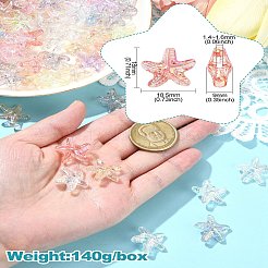 100 шт. Прозрачные акриловые бусины&nbsp;MACR-CJ0002-24