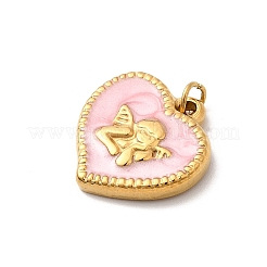 Подвески из нержавеющей стали 304 с эмалью&nbsp;STAS-B093-05G-02